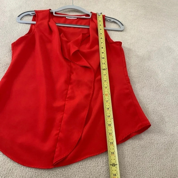 NEW York & Company Ruffle front sleeves blouse, XS - Picture 4 of 9